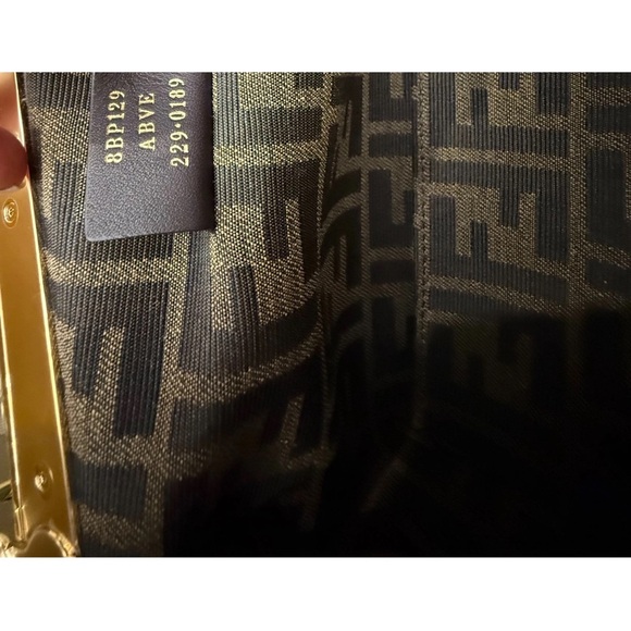 Fendi Turquoise Clutch with Gold Accents - Picture 8 of 10